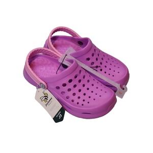 New Joybees Girls Kids Active Clog Lavender Rose Pink Water Shoes US J3 EU 34